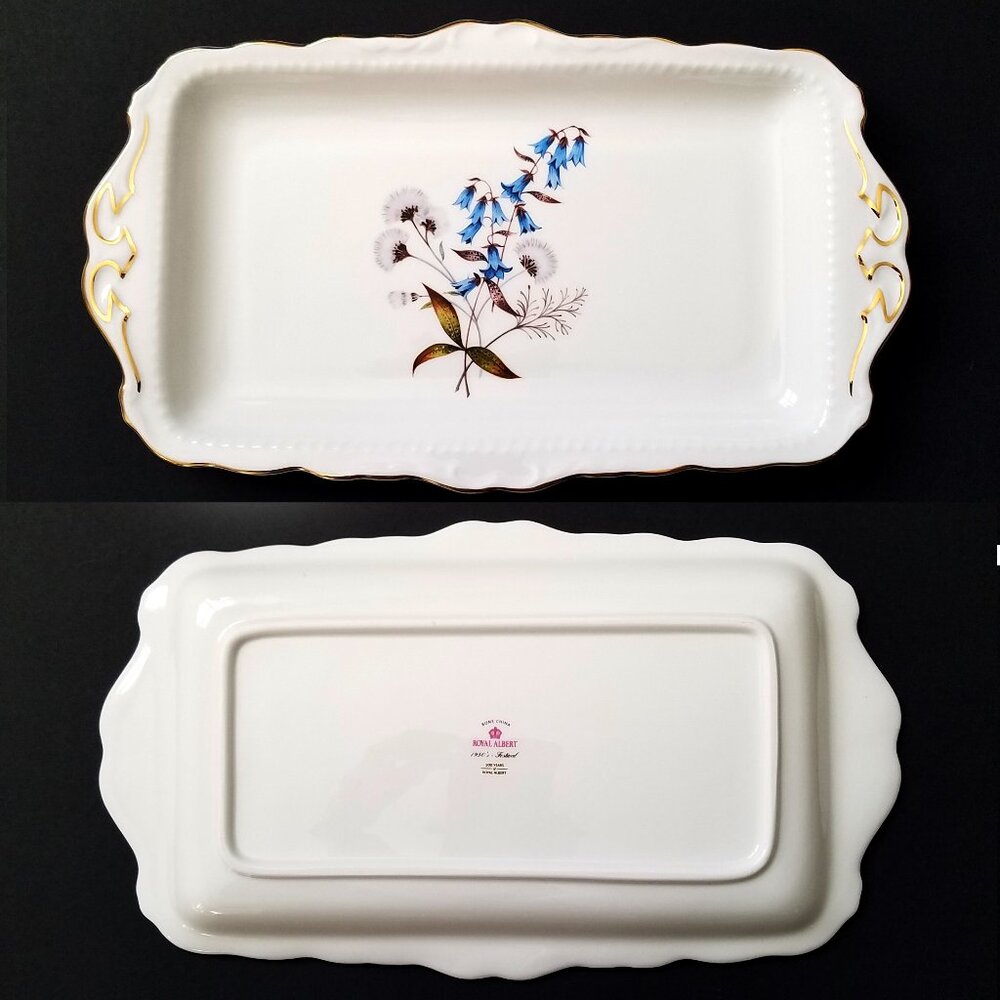 Royal Albert Bone China Northern Bluebells Sandwich Tray